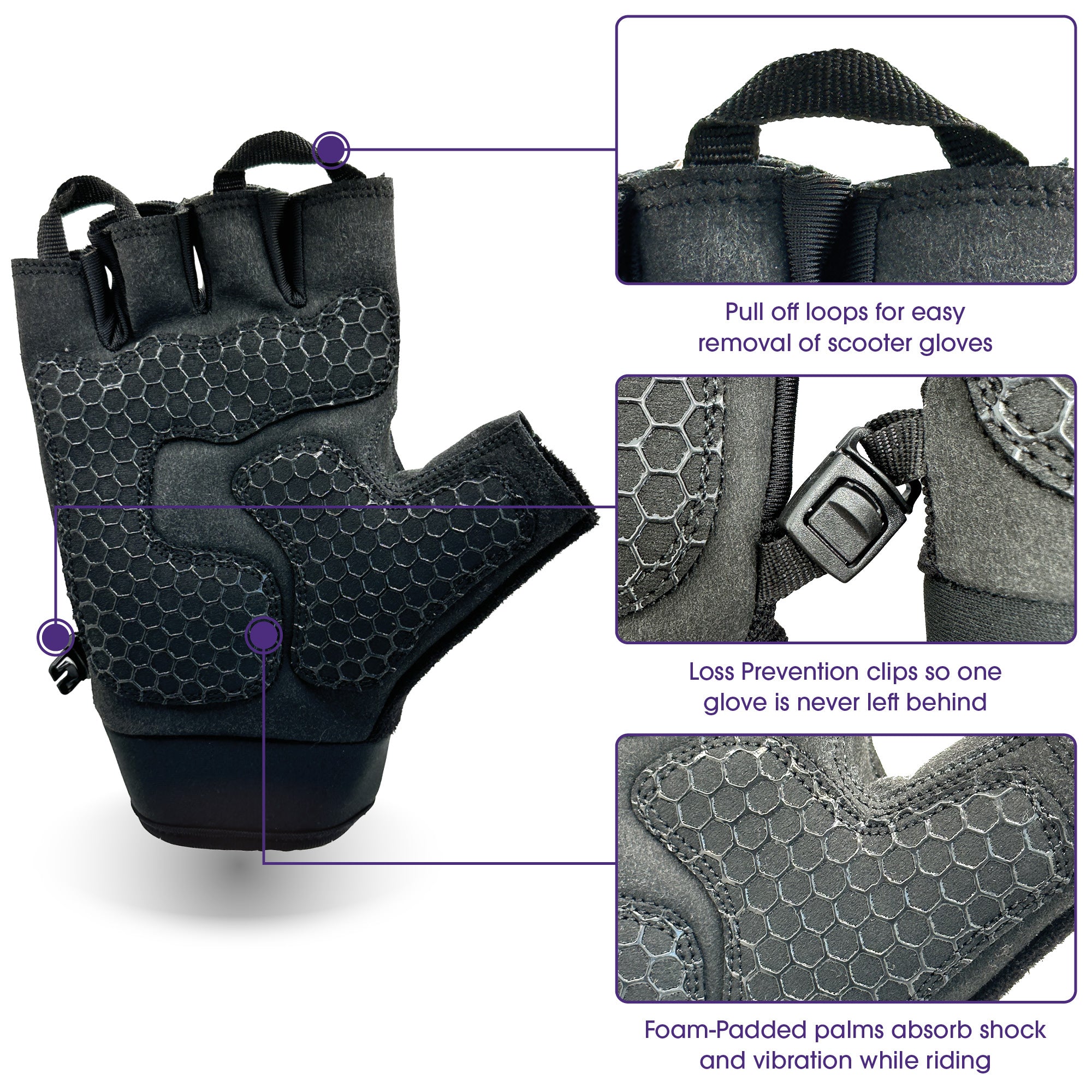 Fingerless Rider Gloves