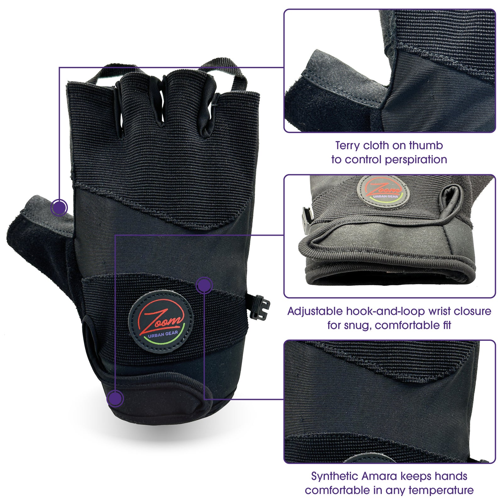 Fingerless Riding Gloves