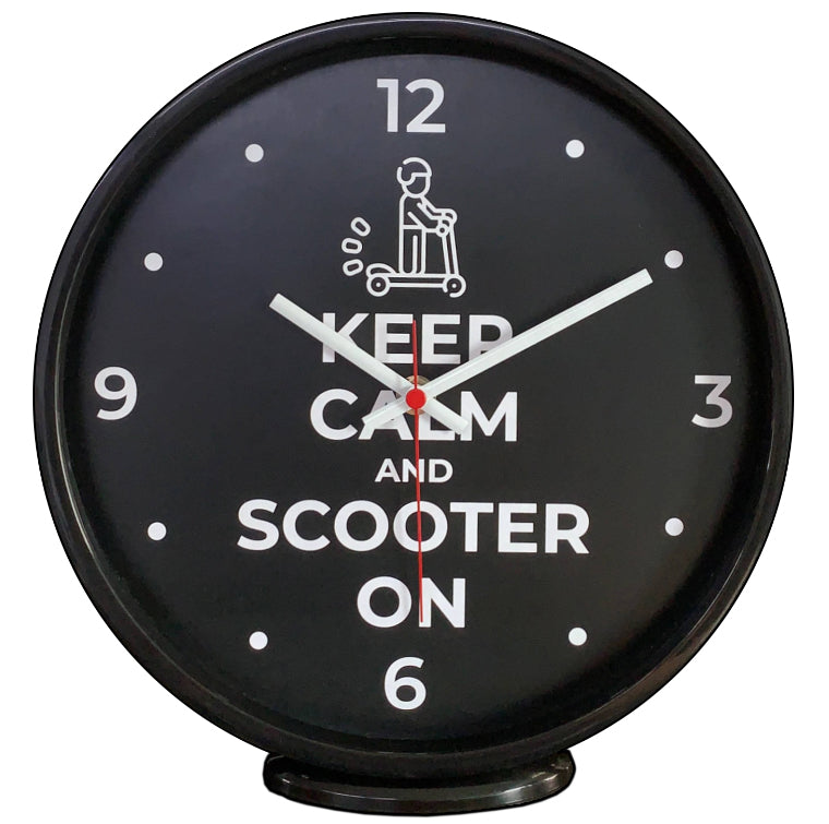 Scooter-On Specialty Clock