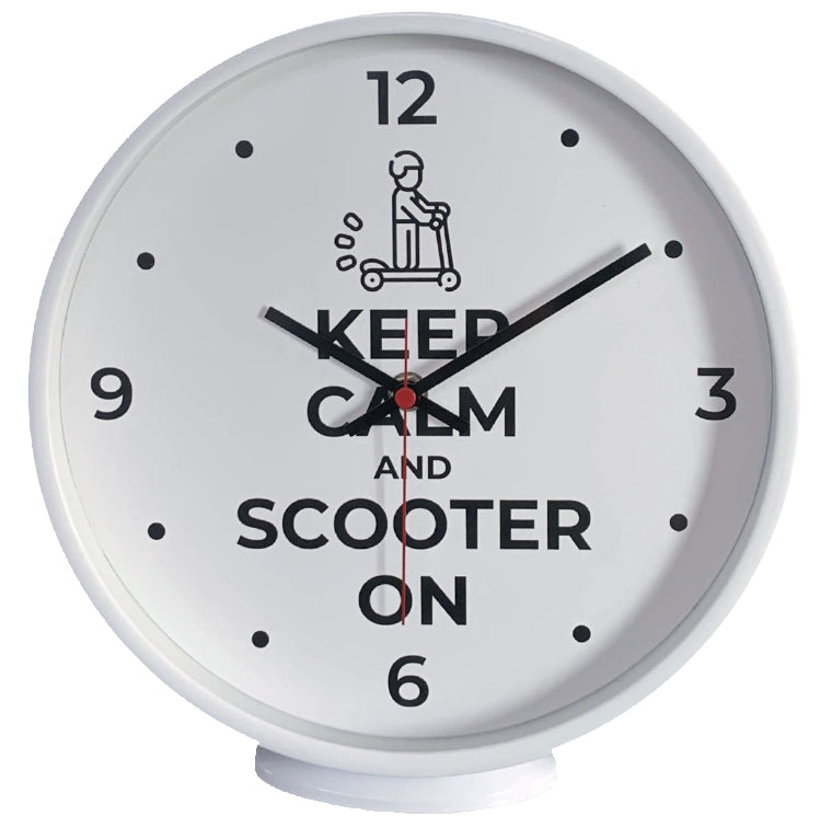 Scooter-On Specialty Clock